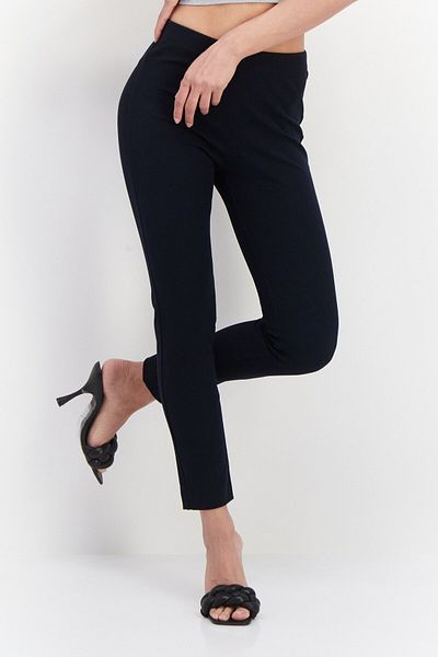 Karen Kane Women Regular Fit Solid Piper Pants, Navy