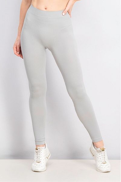 Tchibo Women Solid Pull On Leggings, Grey