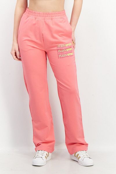 Plein Sport Women Sportswear Fit Training Palace Pants, Pink