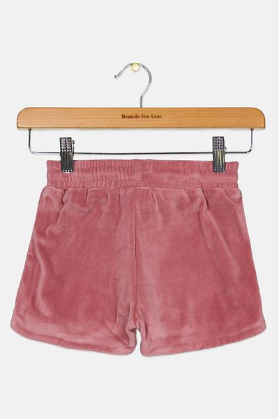 Fila Kids Girl Drawstring Sport Shorts, Peach