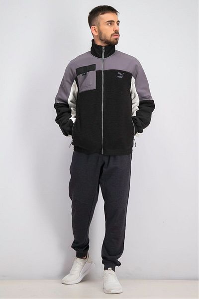 Puma Men Trail Woven Pull Zip Jacket, Black