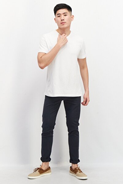 Sorbino Men Slim Fit Houndstooth Non-Stretchable Pants, Blue