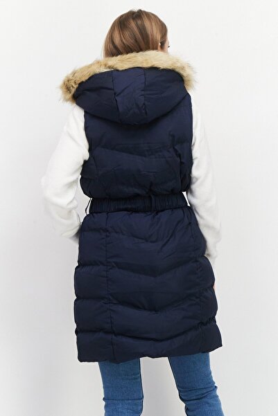 French Connection Women Plain Puffer Jacket, Navy