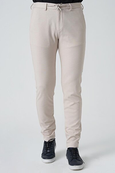White Stone Barcelos P1035 Regular Fit Semanta Lycra Knitted Jogger Pants Stone