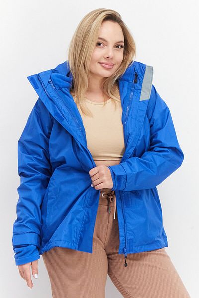 Trespass Women Plain Bomber Jacket, Blue