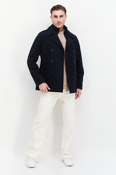 French Connection Men Plain Trench Coat, Navy