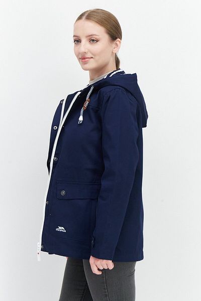 Trespass Women Embroidered Logo Hooded Jacket, Navy