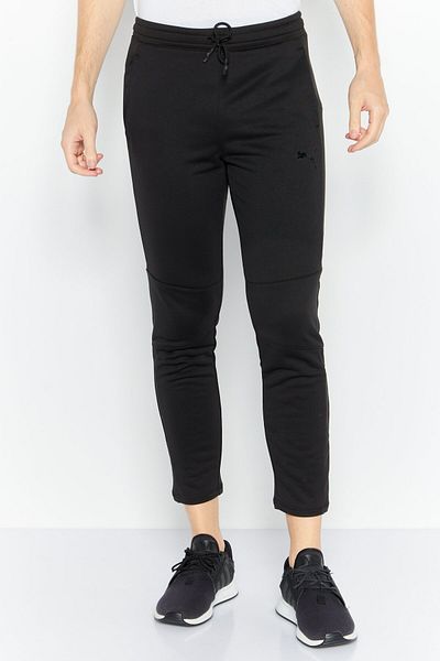 Puma Men Sportswear Fit Brand Logo Pants, Black
