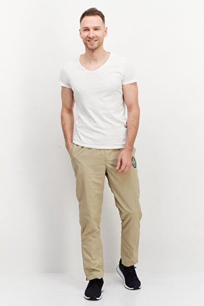 Fila Men Tapered Fit Tettnang Drawstring Outdoor Track Pants, Tan