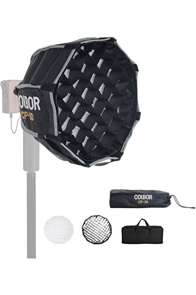 colbor Cp30 30cm Parabolic Softbox Taşınabilir Video Light Hızlı Kurulum Çantalı