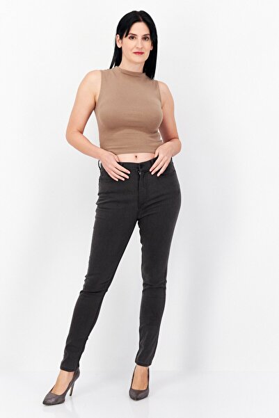 French Connection Women Washed 30 Inseam Skinny Pants, Dark Grey