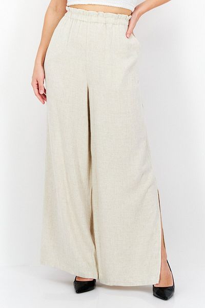 Gentle Fawn Women Stripe Palazzo Pants, White