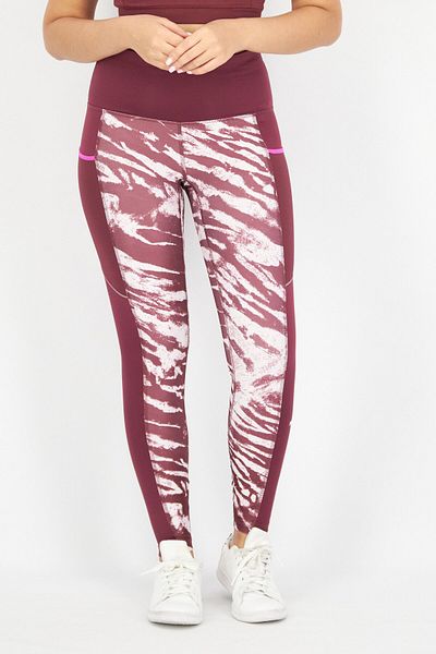 Puma Women Tight Fit Training Tights, Maroon