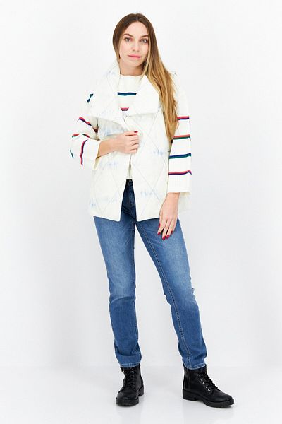 Steve Madden Women Washed Vest Jacket, Beige