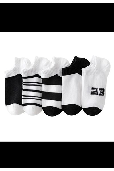 MAB 5 Pairs Unisex Booties Socks