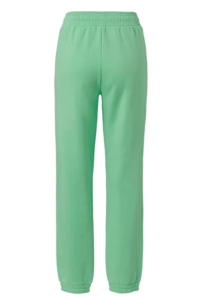 Tchibo Women Solid Side Pocket Fleece Jogger Pants, Apple Green
