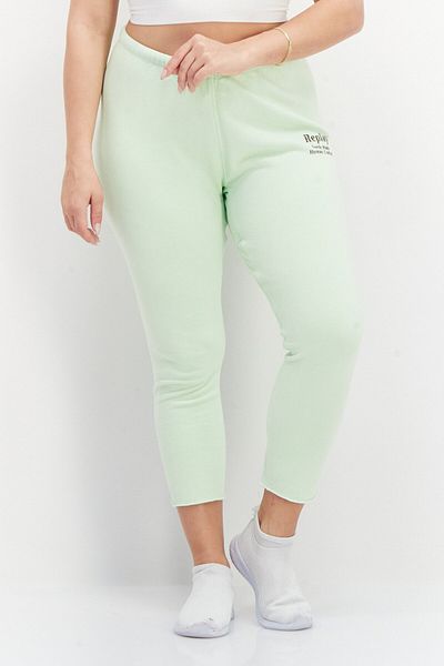 Replay Women Regular Fit Brand Logo Sweatpants, Mint Green
