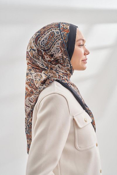 ARMANDA Special Series Ethnic Pattern Shawl 6035-μαύρο μαύρισμα