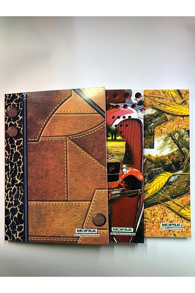 Mopak Leaf Lined A4 Notebook - Set of 3 144 Pages