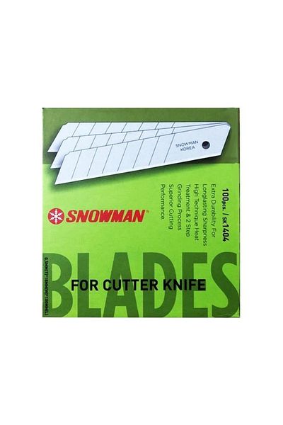 Snowman 100Pcs Wide Utility Knife Refills