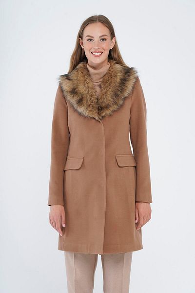 Olcay Odnímatelný kožešinový kryt Pocket Coat Black 3859
