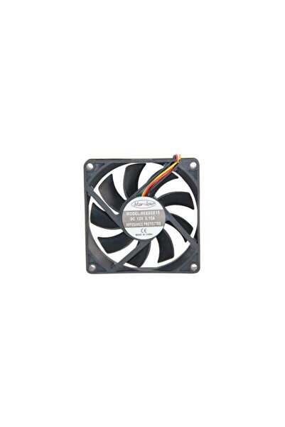 Mykablo Marxlow 80x80x15 mm 12 Volt 0.15 Amper 3 Pin Fan