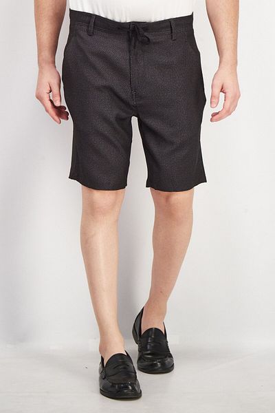 Kenneth Cole Men Micro Dot Belt Loops Basic Shorts, Black