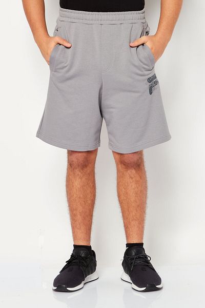 Fila Men Oversized Fit Drawstring Outdoor Shorts, Grey