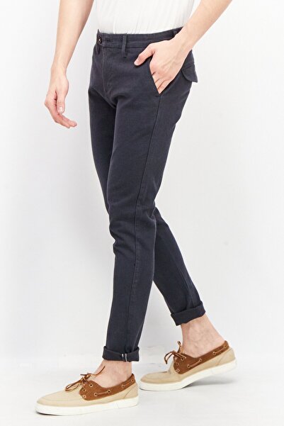 Sorbino Men Slim Fit Houndstooth Non-Stretchable Pants, Blue