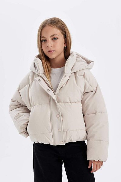DeFacto Dívčí vodoodpudivá bunda Puffer s kapucí 3121256