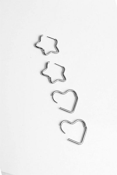 MakeWell Set of 9 Colorful Halloween Design Steel Earrings - Anti Tarnish and Star Earrings