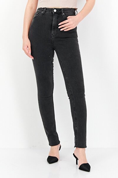 Weekday Women Skinny Fit Plain Stretchable Denim, Black
