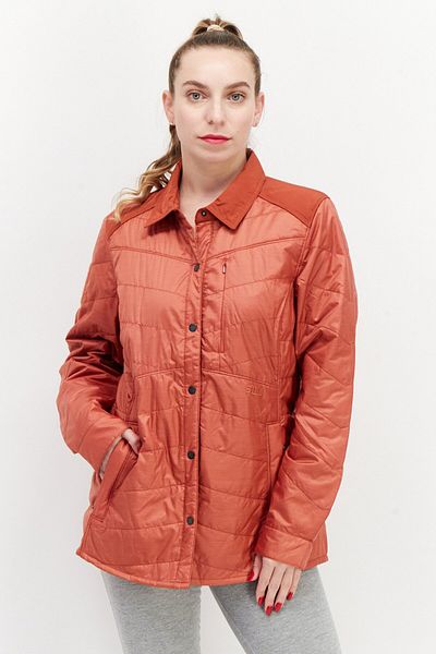 511 Tactical Women Embroidered Logo Long Sleeve Jacket Shirt, Rosewood Heater