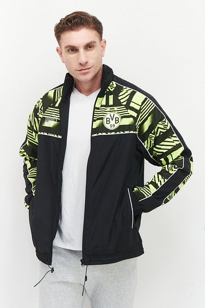 Puma Men Regular Fit Brand Logo Training Track Jacket, Black
