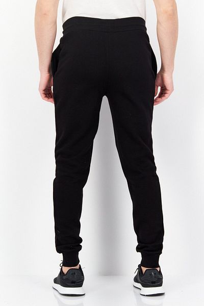 Crosshatch Men 2 Pieces Brand Logo Drawstring Sweatpants, Black