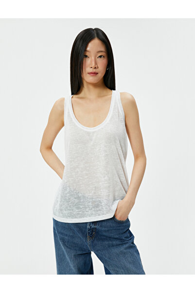 Koton Sportowy krój z paskiem w kształcie litery U. Standardowy krój