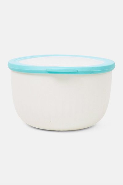 OGGI Pref And Serve Bowl With Lid 2,5 L, White