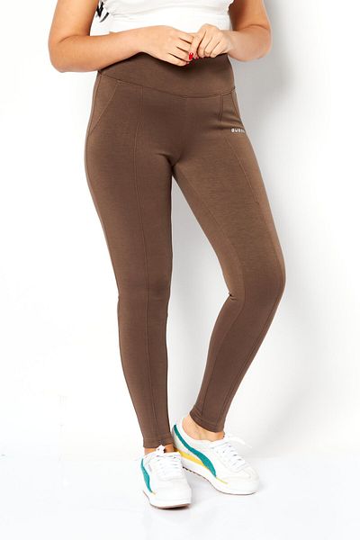 Guess Women Sportswear Fit Training Leggings, Light Brown