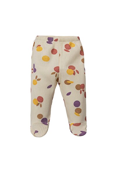 Lolons Benek Temalı Kız Bebek Üçlü Patikli Tek Alt Krem