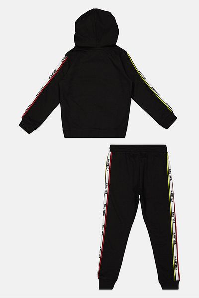 Nautica Kids Boy 2 Pcs Sweatshirt And Sweatpants Set, Black