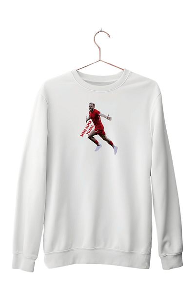 ESTİLİVO Peace Alper Indomitable Football Printed Unisex Knitwear Oversize Sweat Hoodie