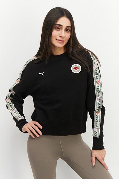 Puma Women Sportwear Fit Long Sleeve Training Sweatshirt, Black