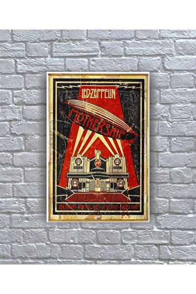 icase Poster al trupei Led Zeppelin Copertă album Tablou pe lemn