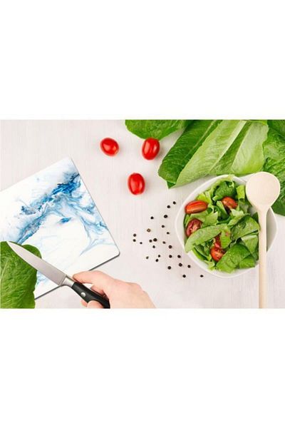 Saban Blue Sea 30X40 cm Glass Cutting Board