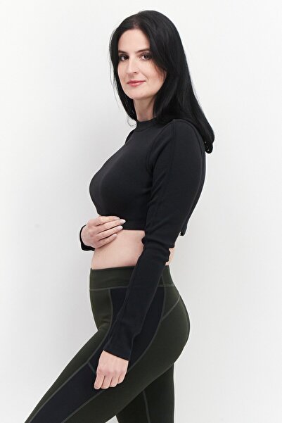 Adidas Originals Women Sportswear Fit Long Sleeve Training Top, Black