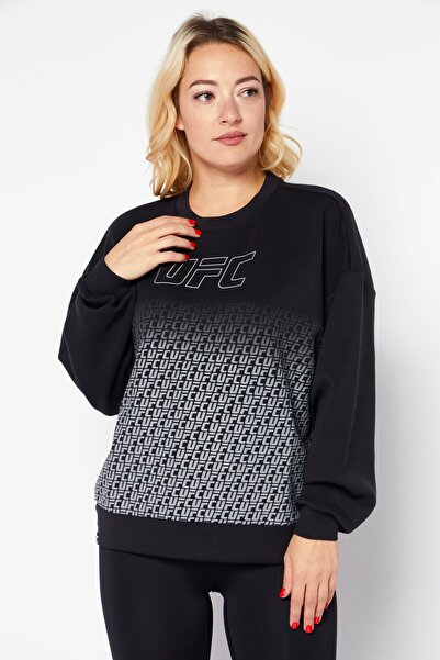 UFC Women Sportswear Fit Long Sleeves Training Sweatshirt, Black