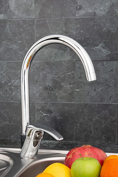 BULUT YAPI MARKET Burak Mix Caston Pipe Kitchen Sink Battery Gold Series B-143