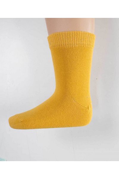 Cigit Children's Socks 2-9 Years Mustard Yellow