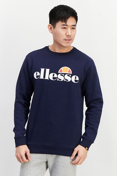 Ellesse Men Sportswear Fit Long Sleeves Outdoor Sweatshirt, Navy Combo