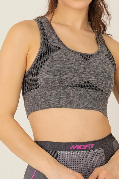 MioFit Sutien sport pentru femei, fără cusături, fără căptușeală